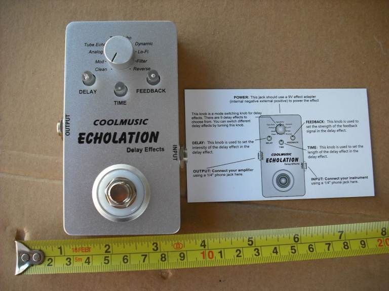 Coolmusic Echolation multi delay echo effect pedal digital
