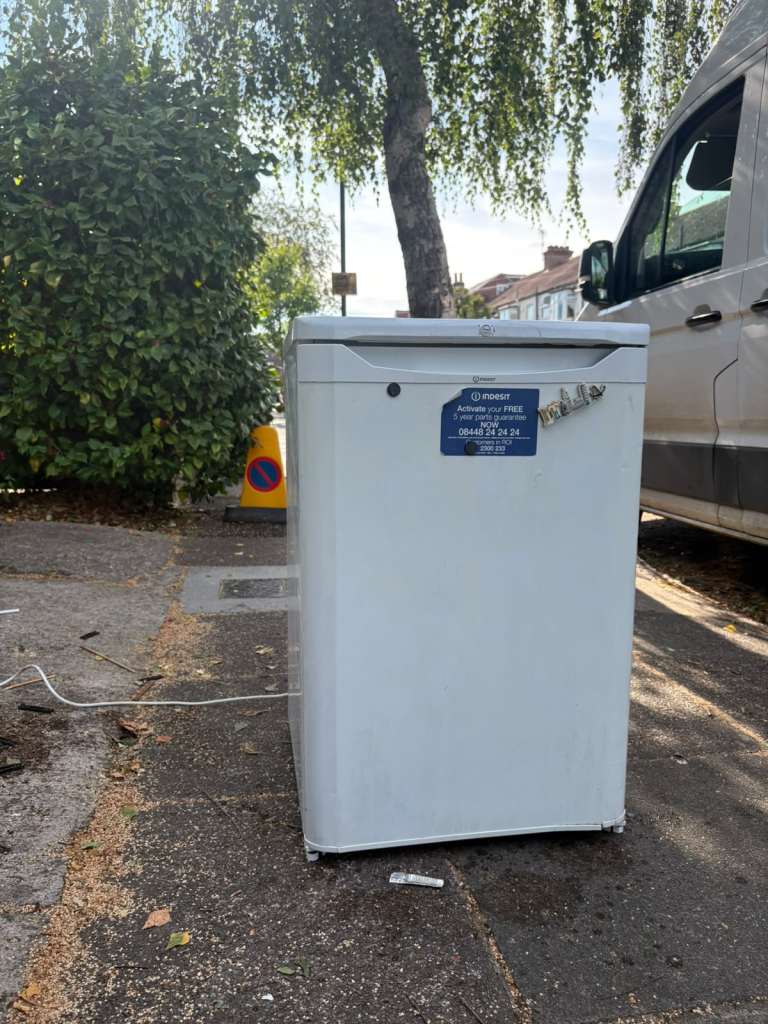 White Undercounter Mini Fridge - Good Condition