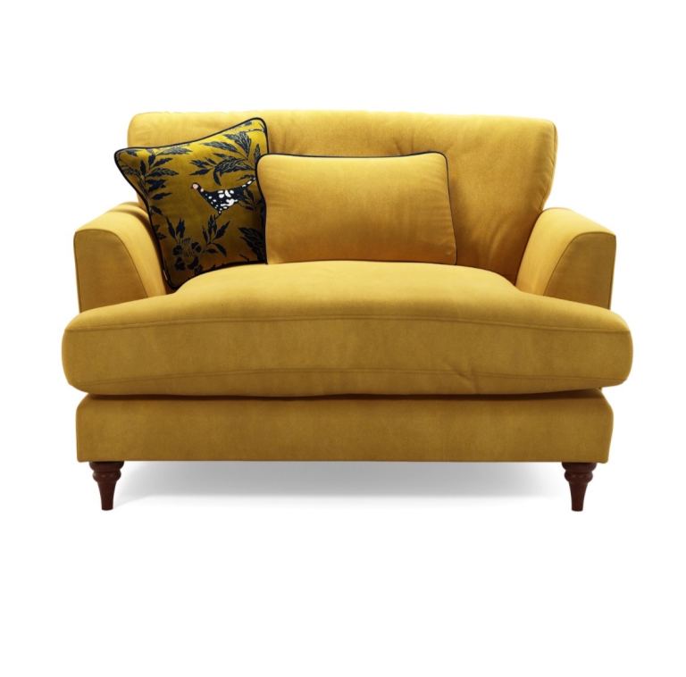 Joules Potterdale Armchair – Turmeric Velvet, New