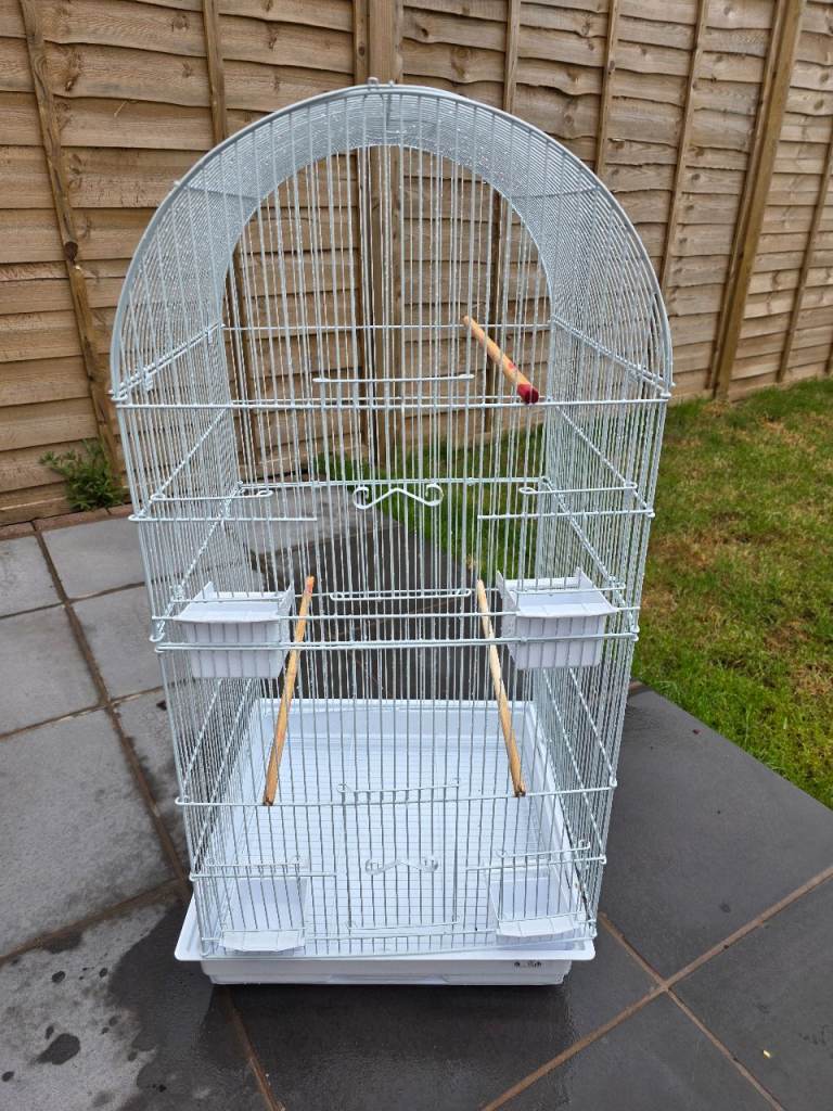 White bird cage