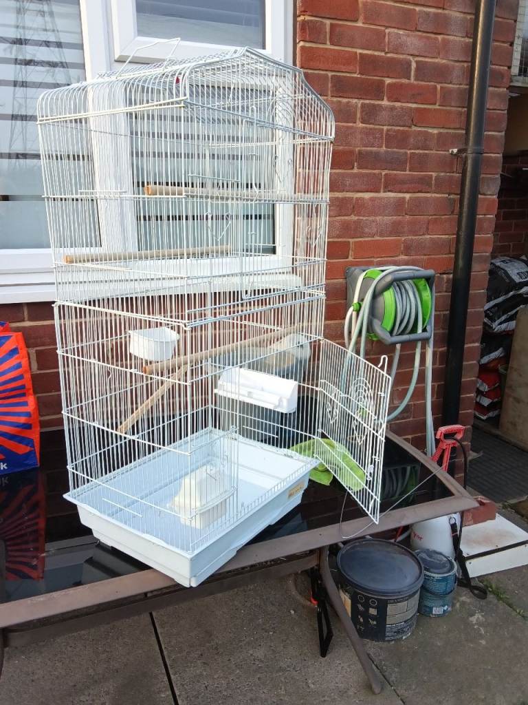 Tall bird cage
