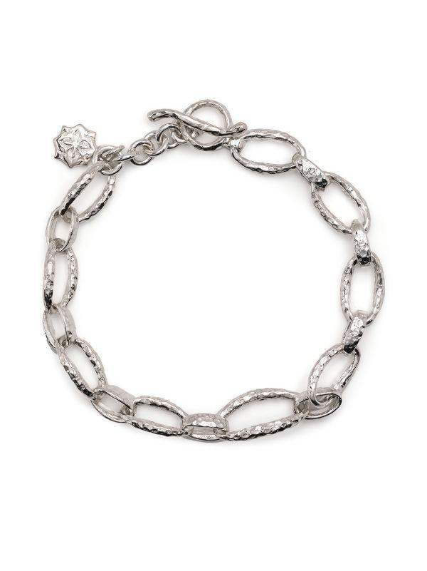 Dower & Hall Oval Link Bracelet Charm Sterling Silver
