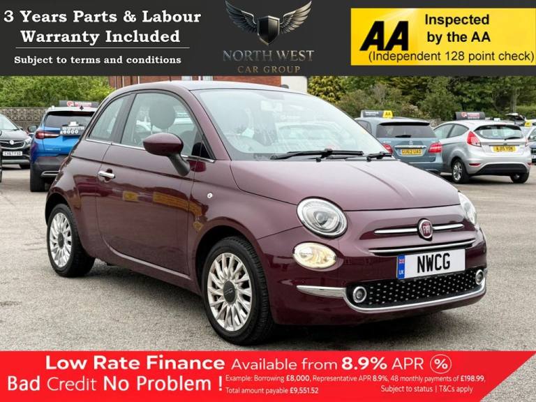2015 Fiat 500 1.2 Lounge Hatchback 3dr Petrol Manual Euro 6 (s/s) (69 bhp) ***DRIVE AWAY  Hatchba...