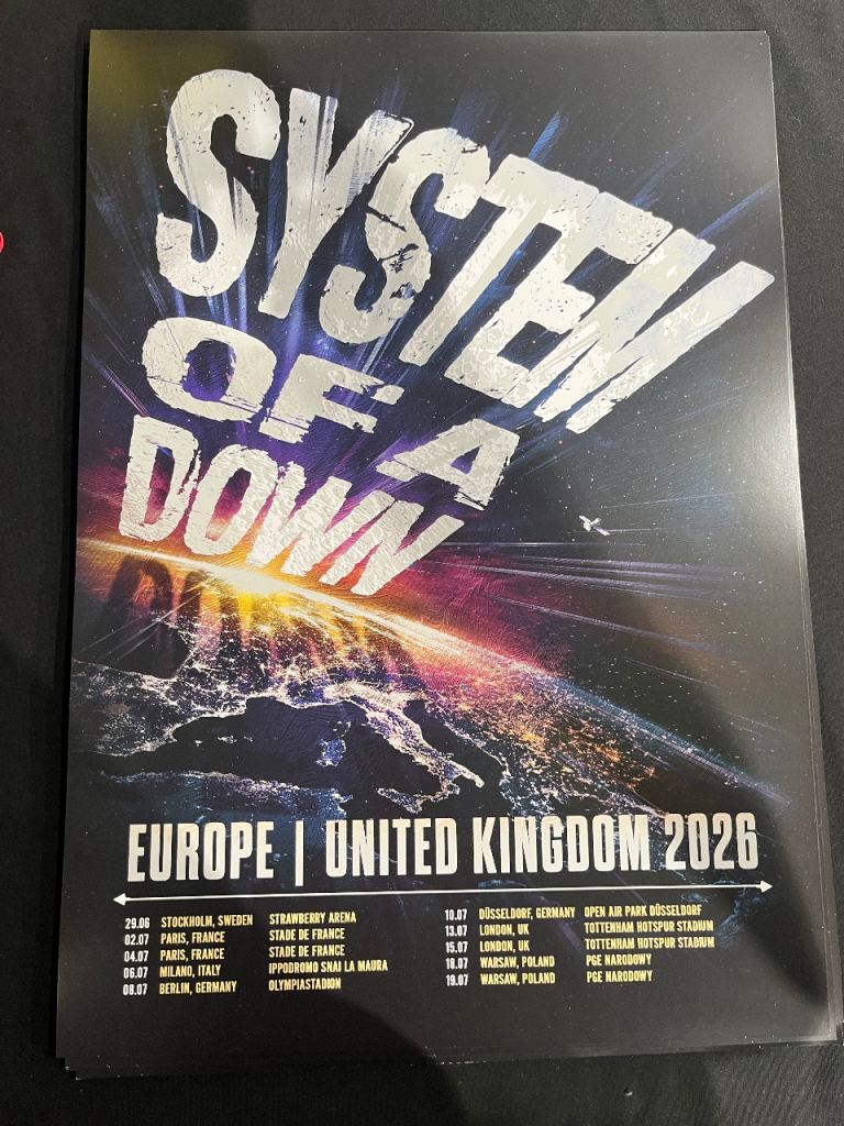 System of a Down gold circle VIP EARLY ENTRY ticket 15th July London 