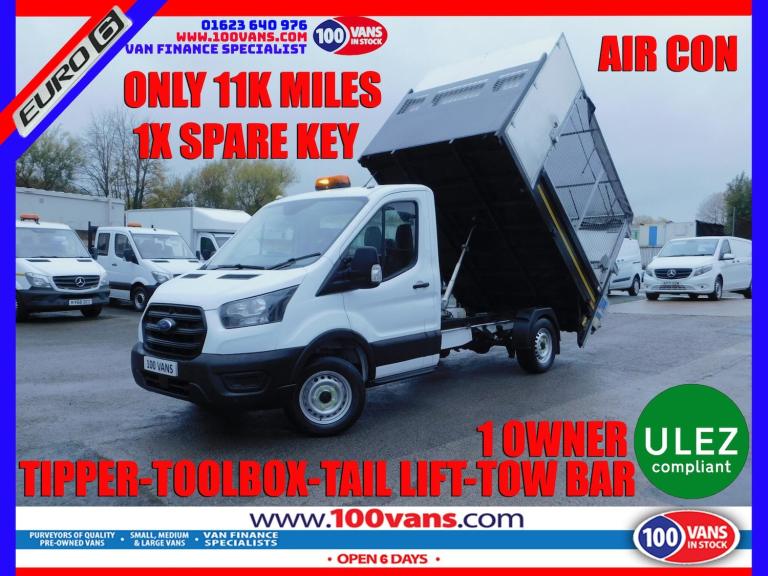 2021 Ford Transit 350 L2 Tipper RWD (Tail Lift, Tool Pod) CHASSIS CAB Diesel Manual