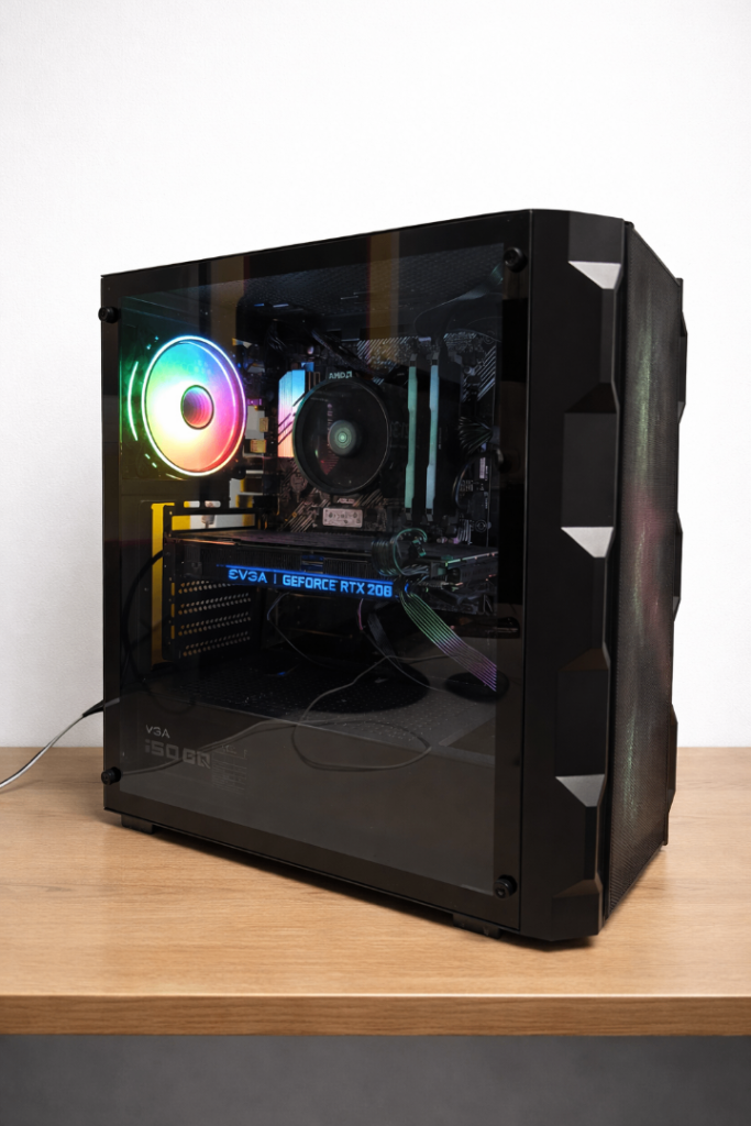 Custom Gaming PC / Ryzen 5 / RTX 2080 / 16GB RAM / 1TB SSD / RGB / WiFi
