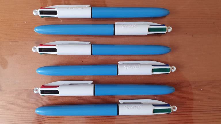 Bic and Uniball Pens