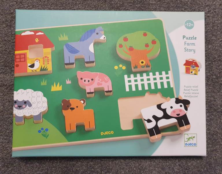DJECO Farm Story Wooden Puzzle