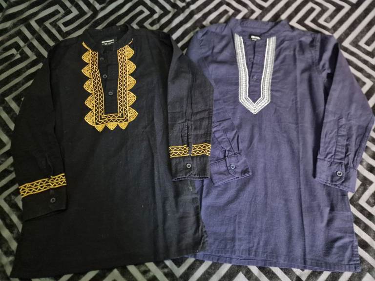 Boys embroidered kurtas/shirts. 