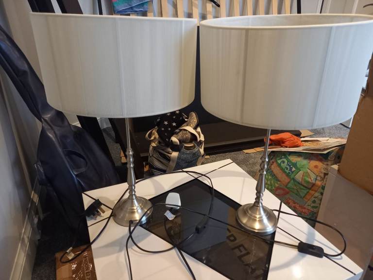 Lamp and shade X 2 