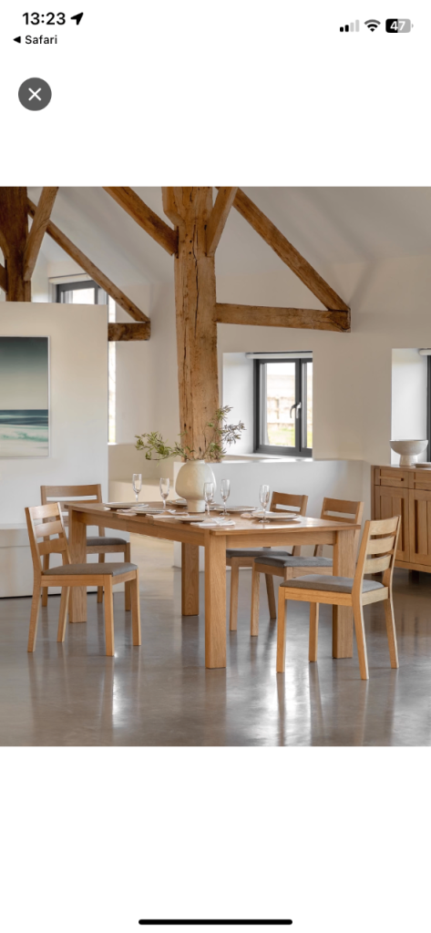 Marks and Spencer oak sonoma table 