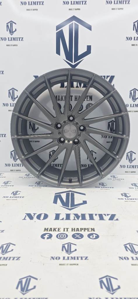 20" RIVIERA RV199 - AUDI BMW MERCEDES SKODA VW 5x112 SATIN GUNMETAL FINISH - SET OF 4