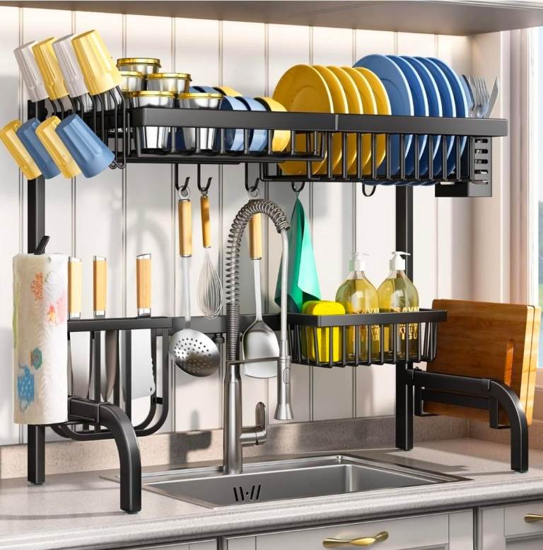 Over the Sink Dish Drying Rack