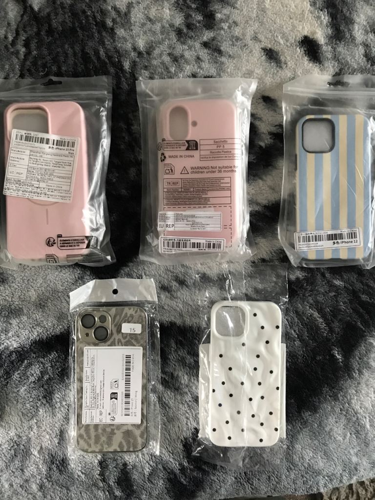 iPhone 15,15 pro,17, and 12 covers 