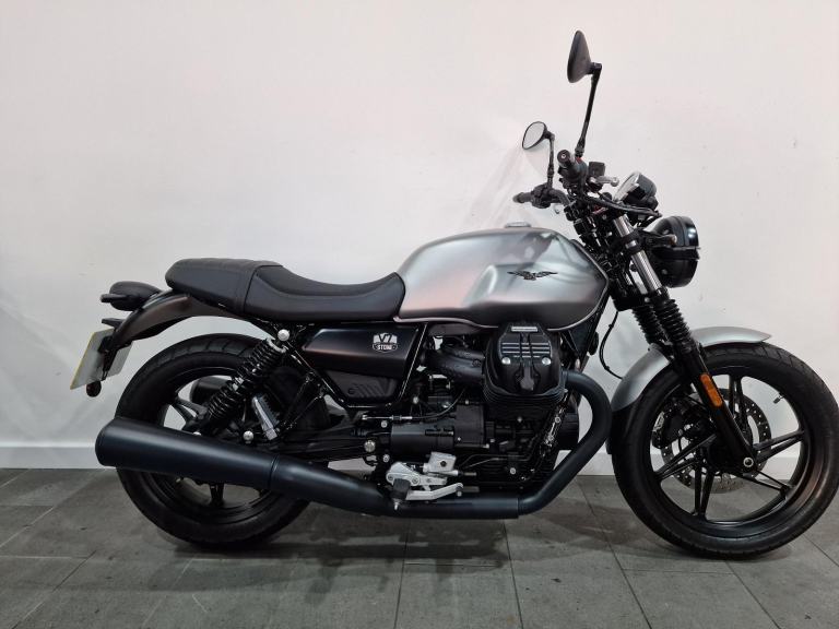 2022 Moto Guzzi V7 Stone, 2,256 Miles, V-Twin Engine, Shaft Drive