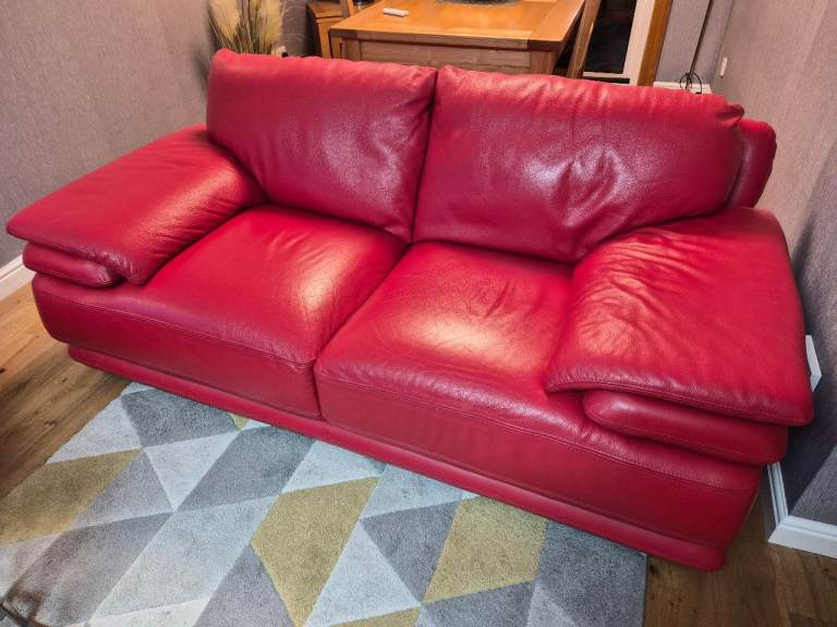 2 & 3 seater full leather sofas