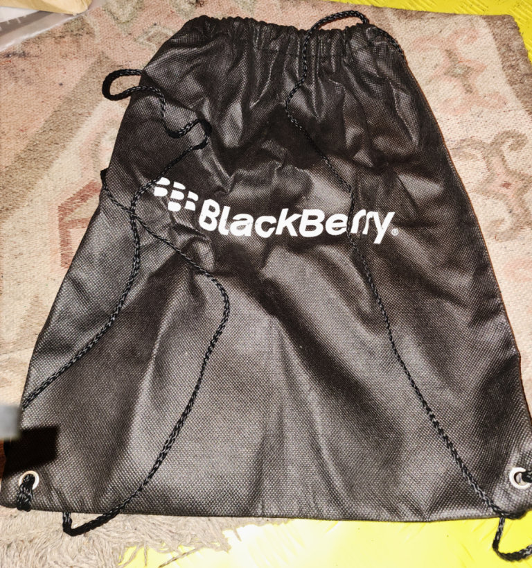 Shoulder Bag/Light weight Rucksack with Blackberry Logo