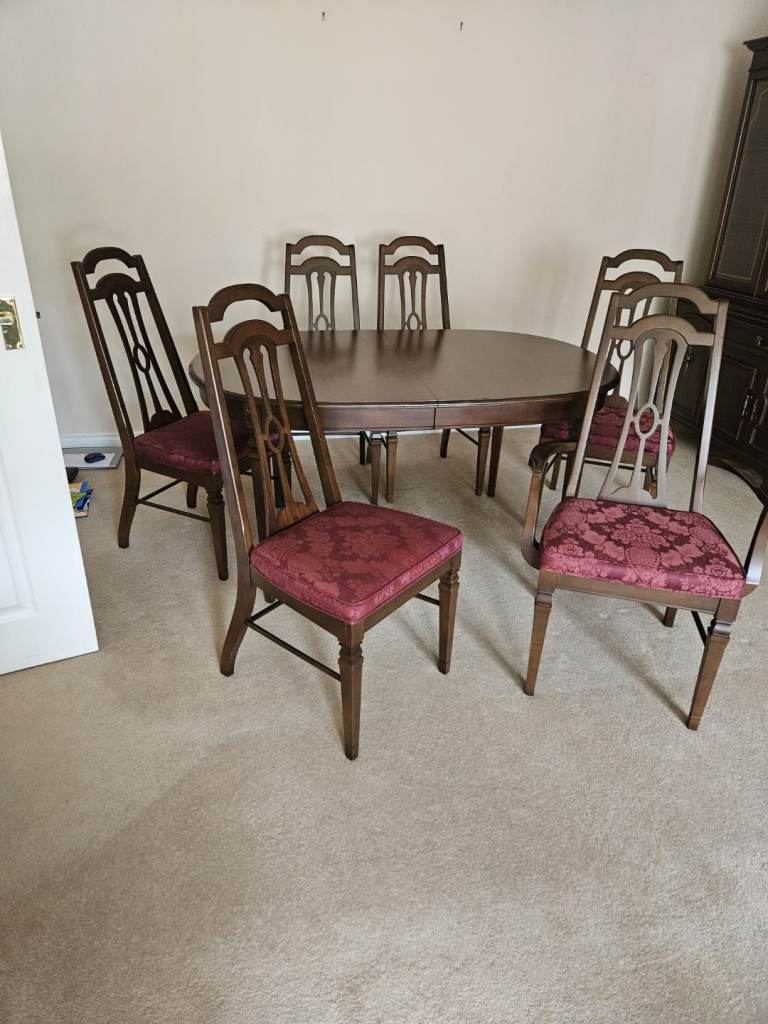 Dining table and chairs 
