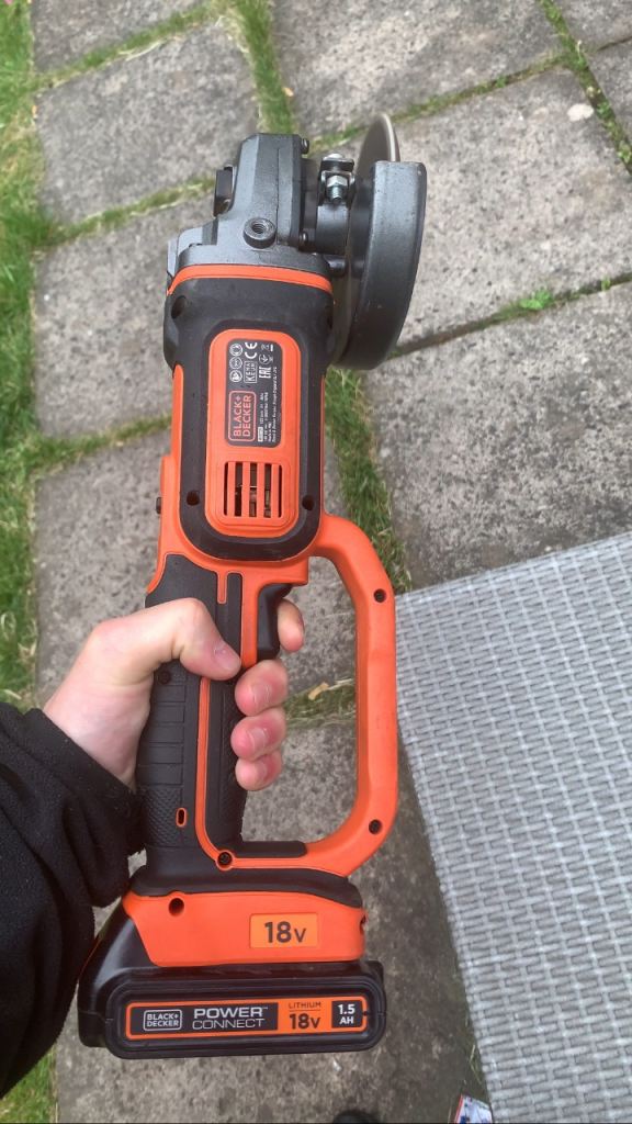 Black and decker cordless grinder 