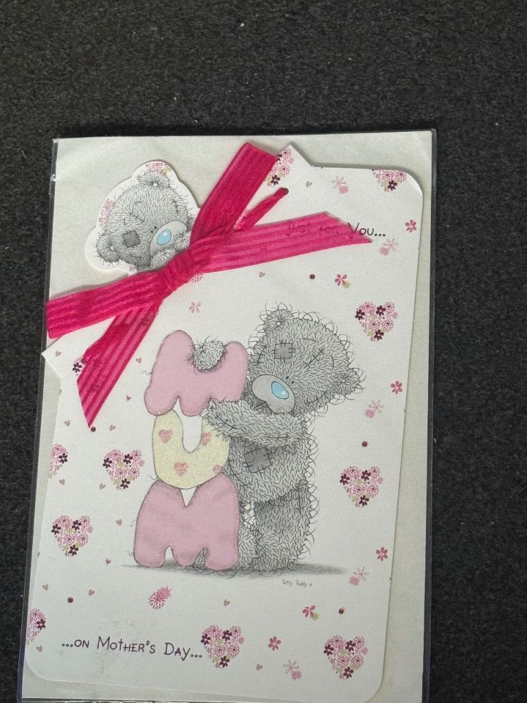 New Mother's Day Card - Tatty Teddy 'Mom' Design