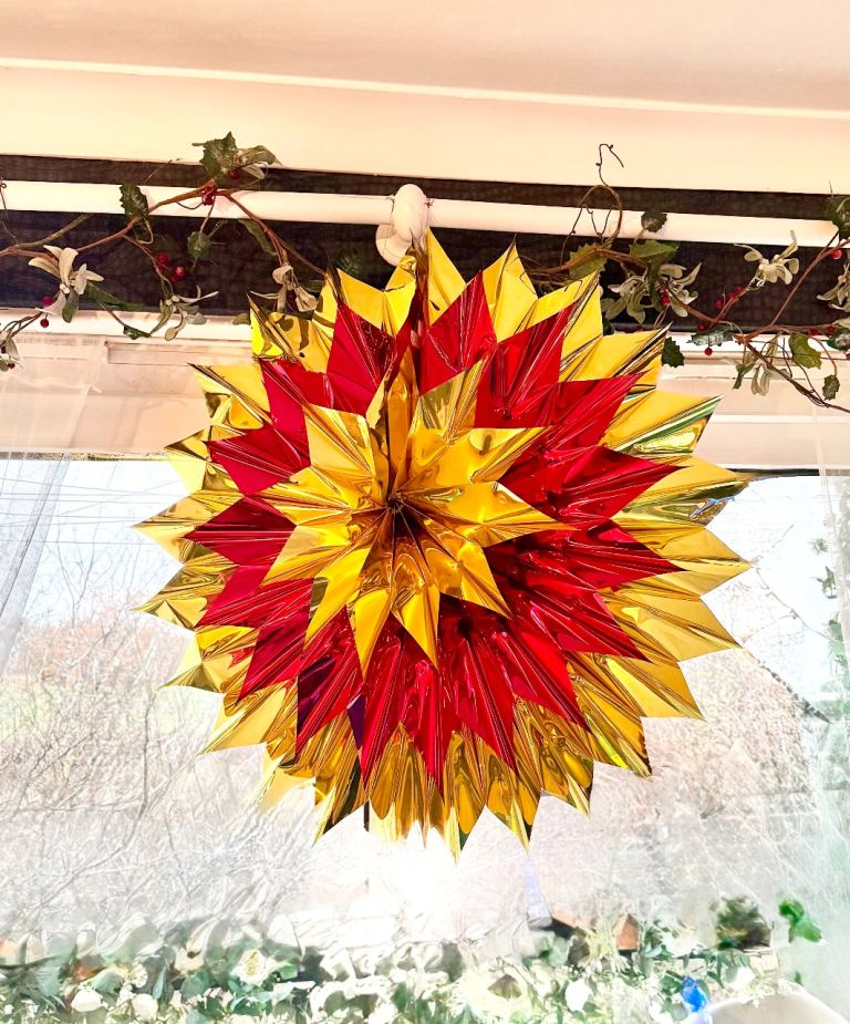 Very large vintage Christmas decorations 80cm each