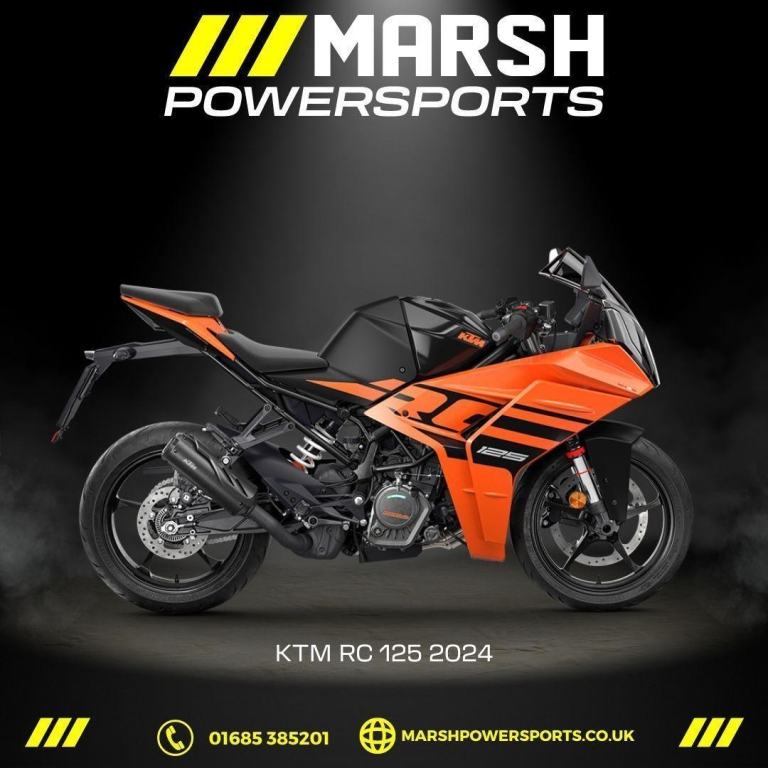 KTM RC 125 2024 Model - KTM Main Dealer - Free CBT! 0% Finance Available!