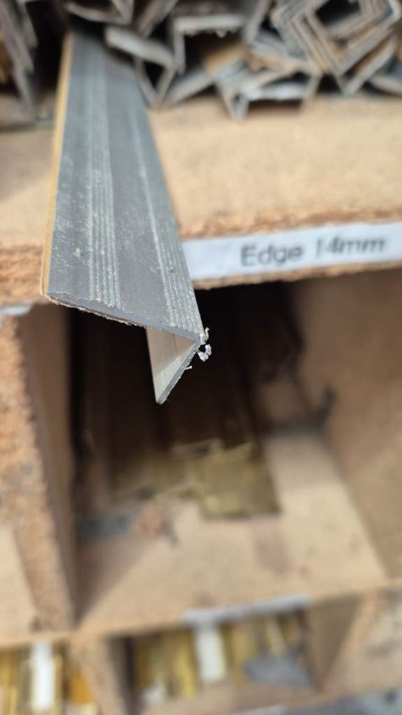  Silver 14mmmm Sticky Edge Door Plate. Bulk Order Discounts Available!