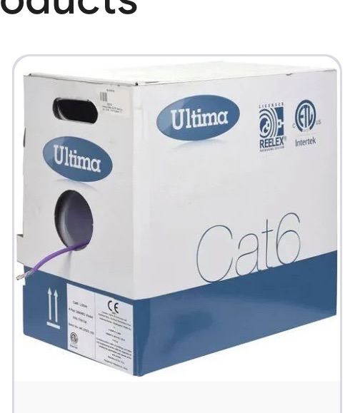 Ultima Cat6 PVC 4 Pair 24AWG Grey