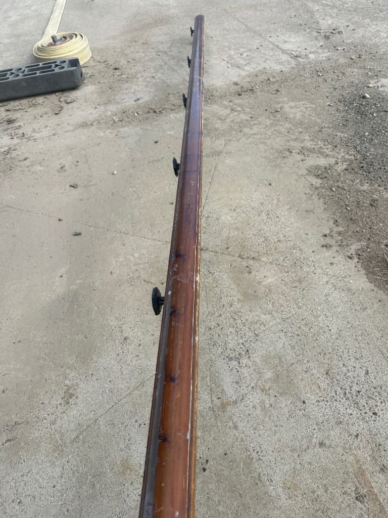 Traditional wooden handrails 