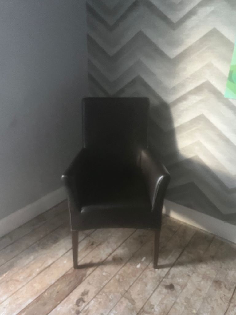 Brown Leather single chair £60 or offer