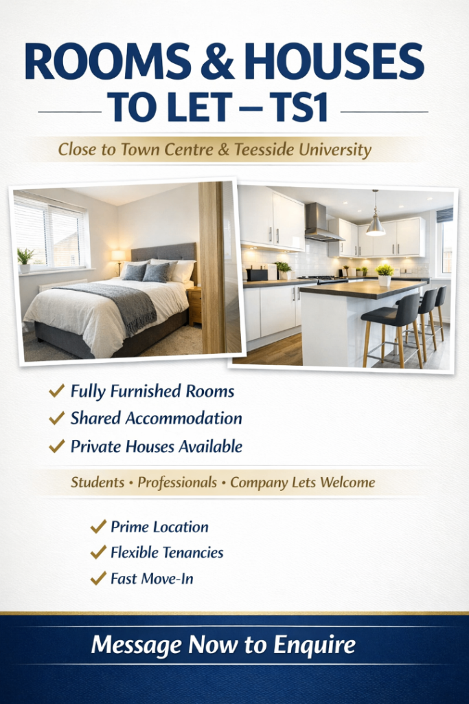 3–4 Bedroom House To Let – Town Centre – Available Now