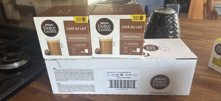 Dolce Gusto cafe au lait coffee pods
