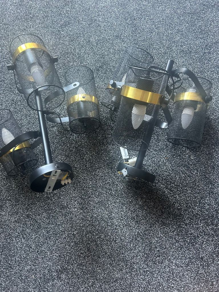 Designer style ceiling lights x 2