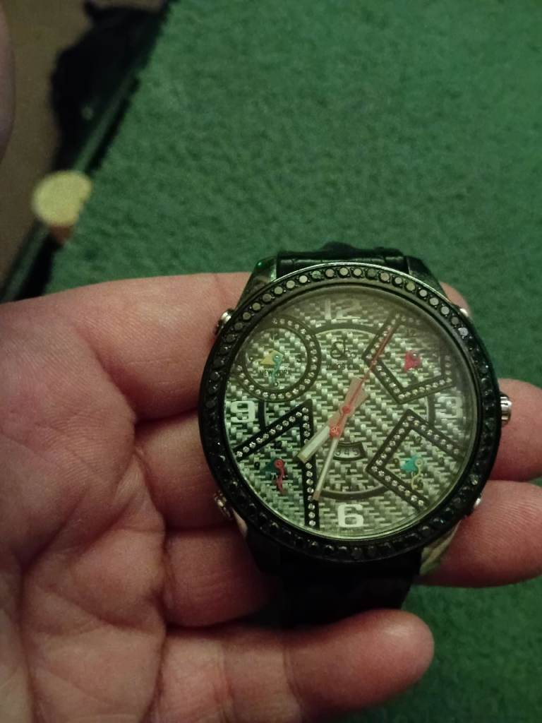 Jacob and co carbon fibre face 5 time zone