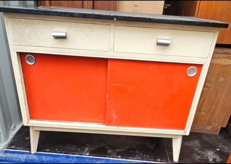 1950's freestanding kitchen lader unit
