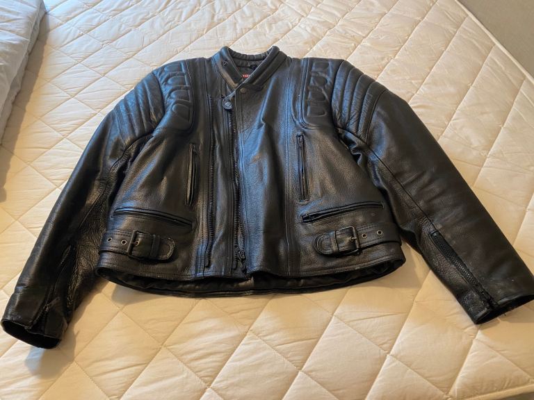 Full Motor Cycling leathers and helmet