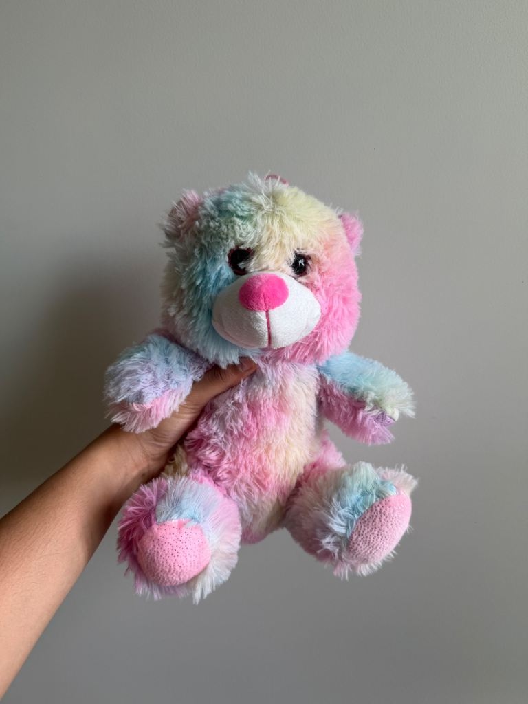 Cute Rainbow Teddy Bear – As Good As New