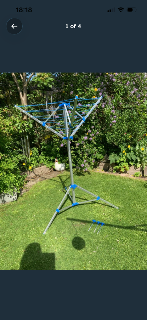 Camping Clothes Airer Dryer for Garden or Motorhome