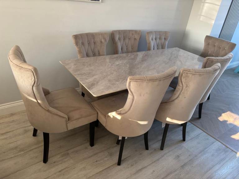 2m Dining table and Chairs