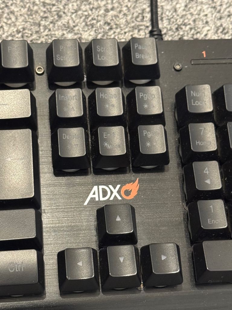 ADX Firefight A04 RGB Illuminated Wired USB Gaming Keyboard QWERTY Black
