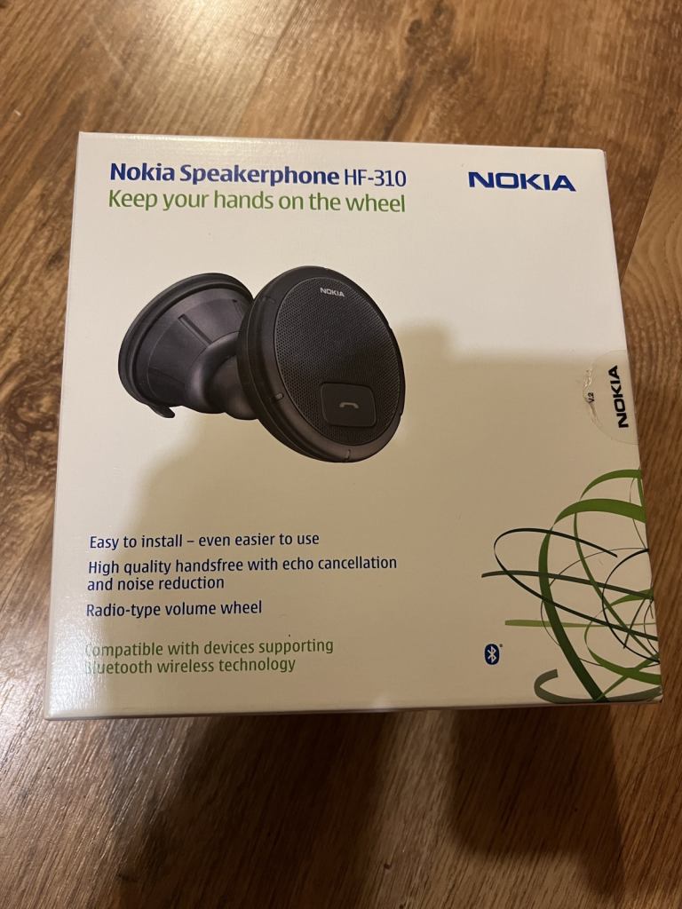 Genuine NOKIA HF-310 Speakerphone Bluetooth Handsfree, NEW