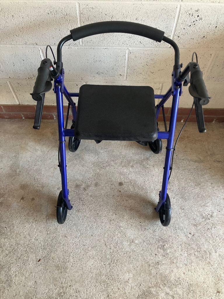 Brand New - Blue Aluminum Rollator Walker R8BL-61