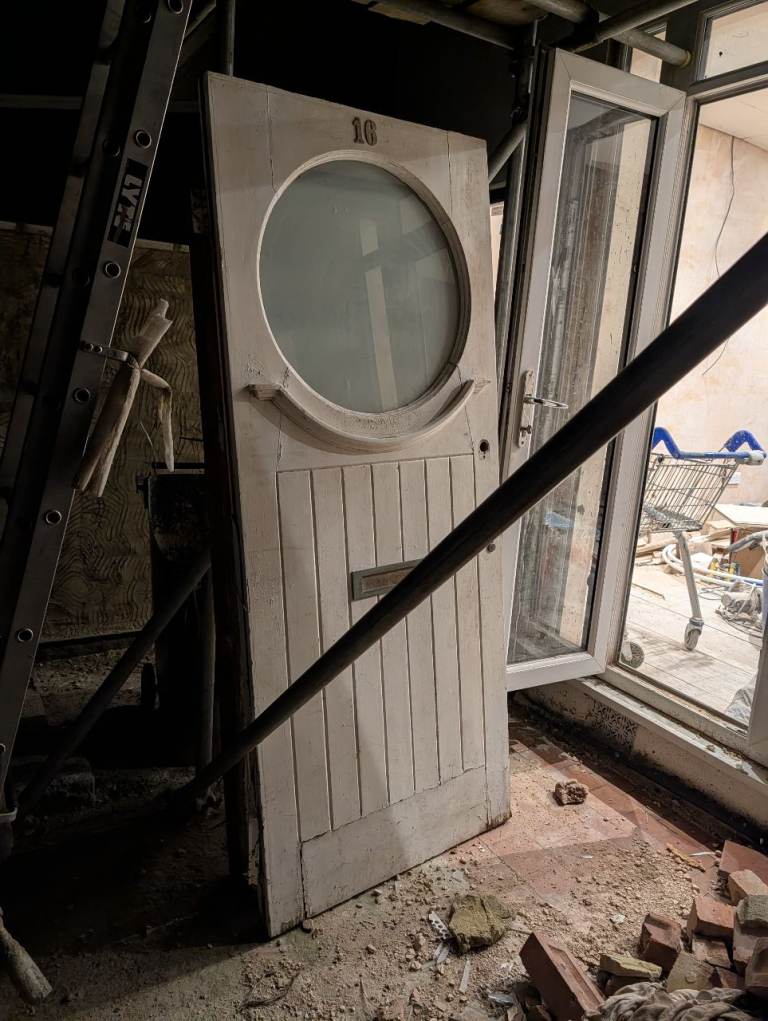 Front Door with Circular Glazed Panel