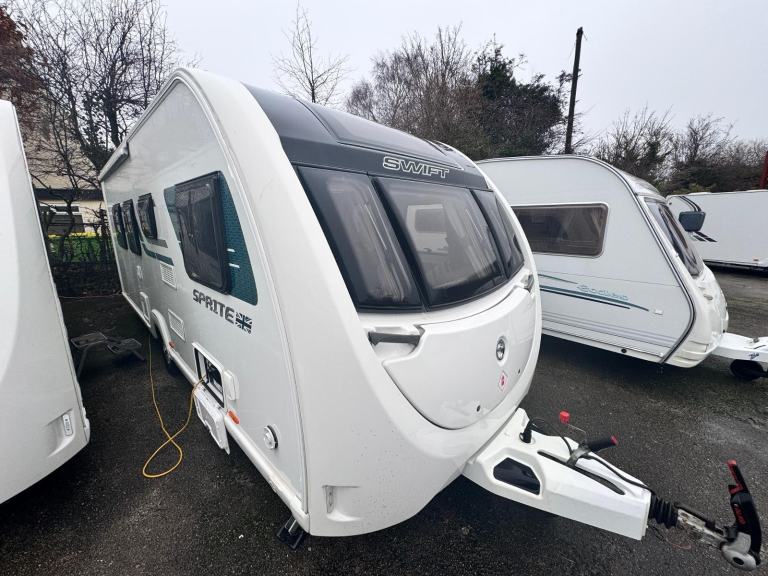 SWIFT SPRITE MAJOR 4 EB 2019 MODEL 4 BERTH FIXED ISLAND BED TOURING CARAVAN