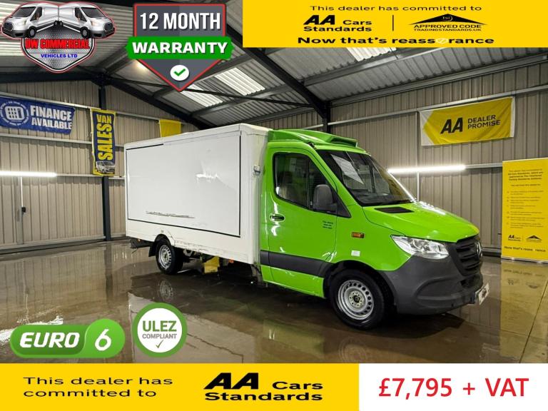 2020 70 Mercedes Sprinter 314CDI MWB Fridge Boxvan With Standby + VAT