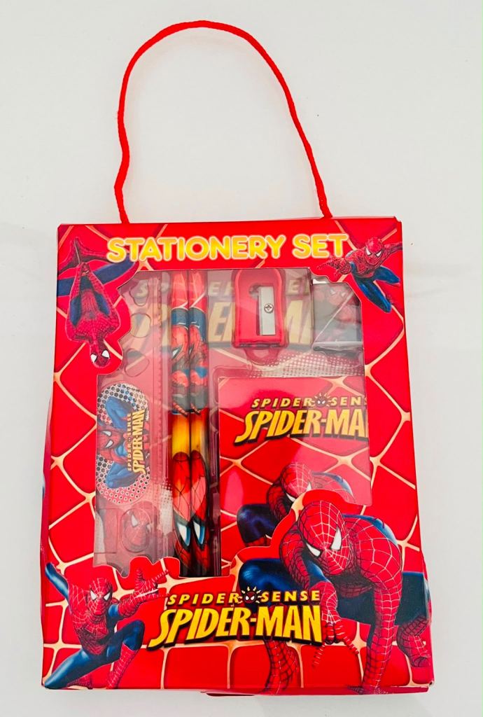 Marvel Spider-Man, 6 Piece Stationary Set.