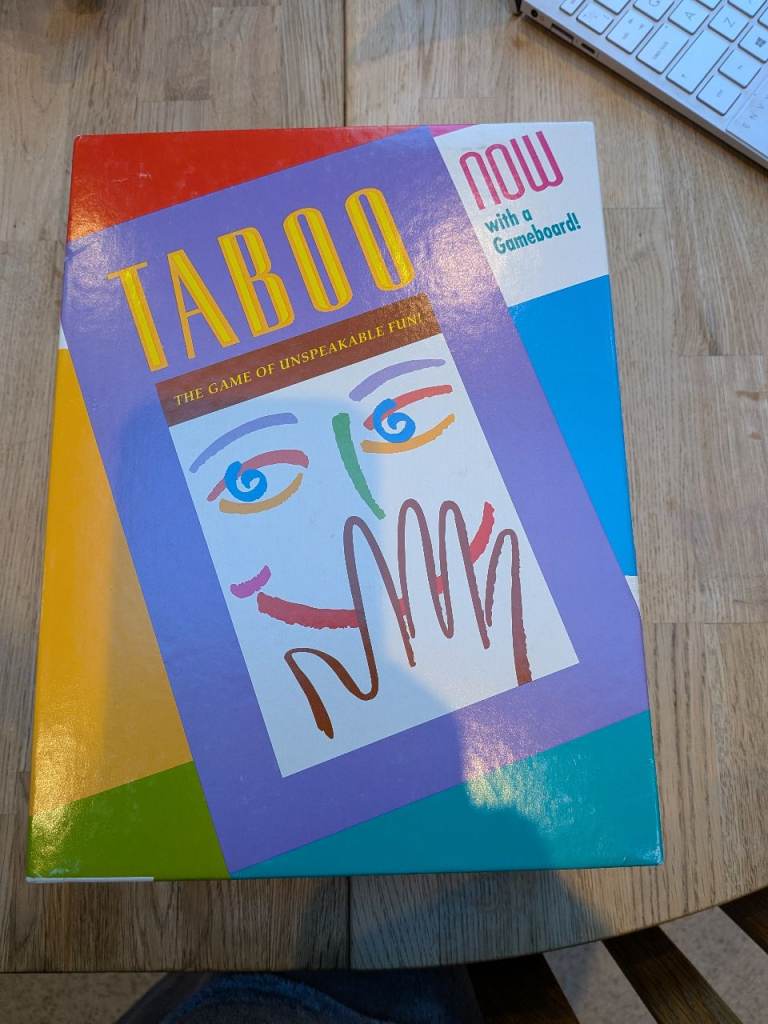 Taboo Board Game - sealed cards