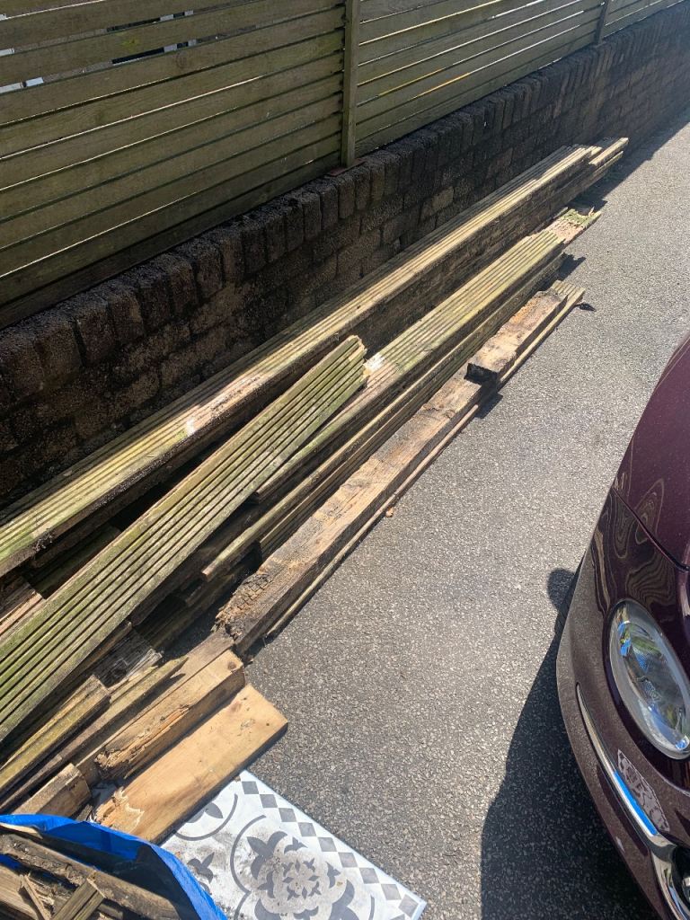 FREE old decking (firewood) 