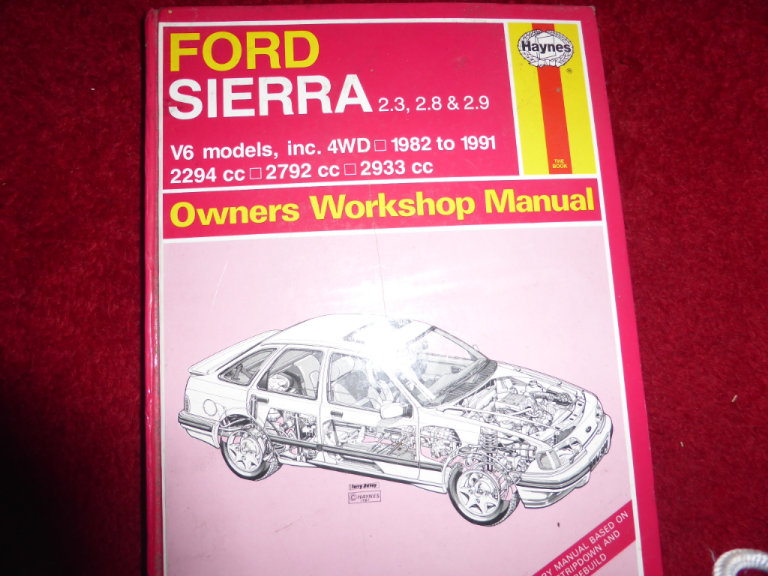 HAYNES WORKSHOP MANUAL for FORD  SIERRA 2.3, 2.8, 2.9 (XR4i)