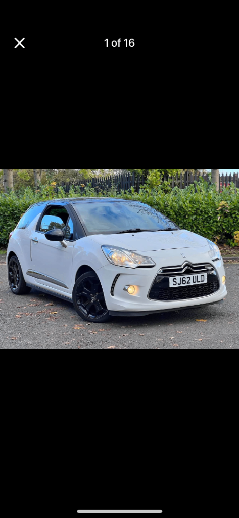 Citroen, DS3, Hatchback, 2012, Manual, 1598 (cc), 3 doors